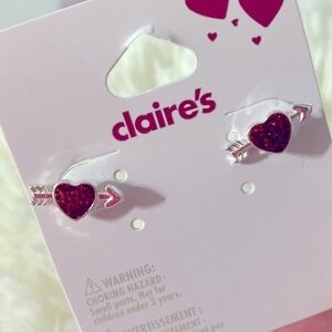 Claire’s 💘Cupid heart💘 earrings